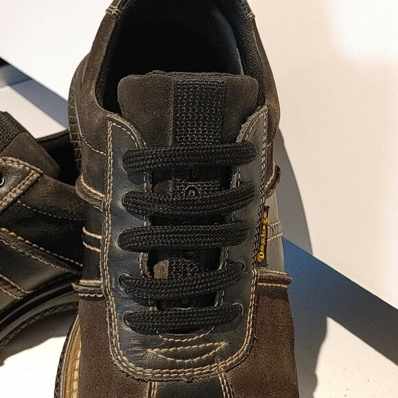 Dockers Oxford Shoe Men's Size 8 Brown Leather/Suede Casual Shoe Lace Up - Picture 4 of 10